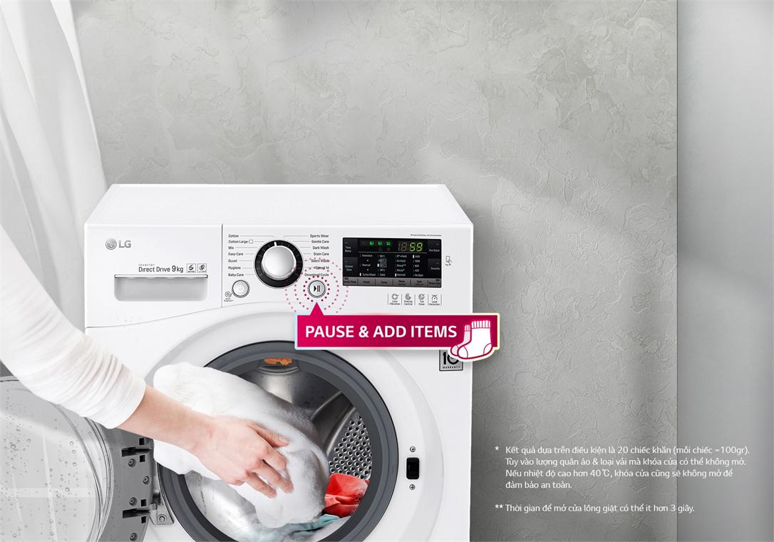 Máy giặt 9Kg LG FC1409S2E lồng ngang