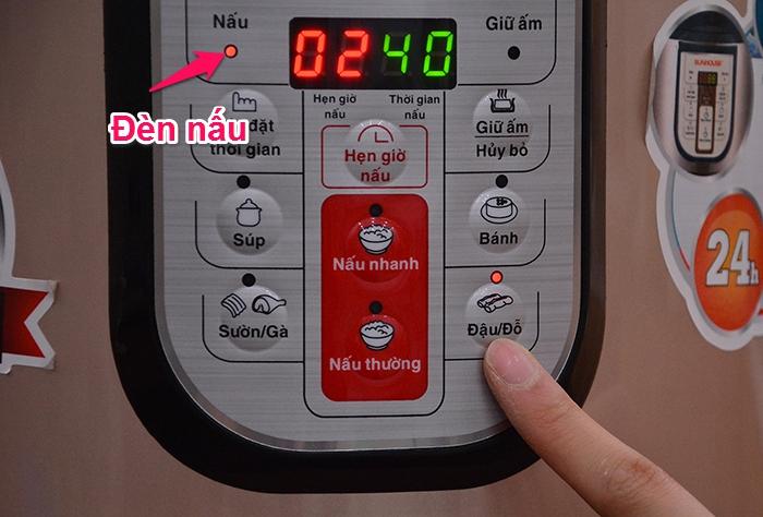 Cách sử dụng chức năng hẹn giờ nấu của nồi áp suất điện tử