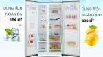 Tủ lạnh side by side hay tủ lạnh 3 cánh cho bếp rộng?