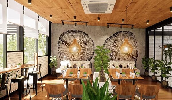 Điều hòa cho quán cafe, nhà hàng: Những điều cần biết