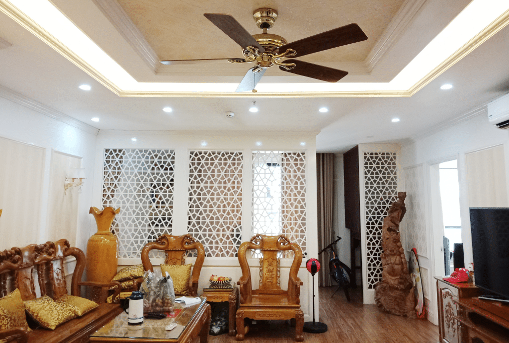 Quạt trần nào phù hợp phòng khách tân cổ điển?