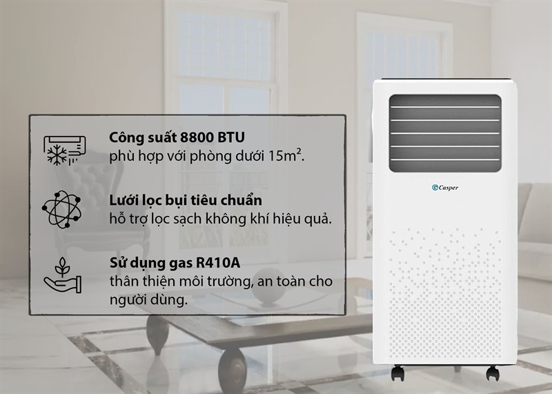 Điều hòa di động cho gia đình thuê nhà: Linh hoạt & tiết kiệm
