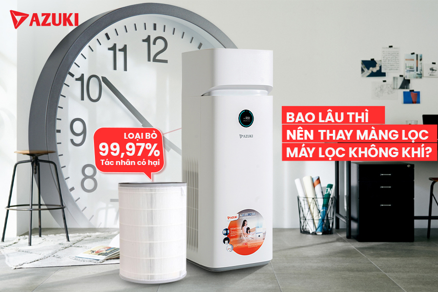 Cách vệ sinh máy lọc không khí AZUKI nhanh chóng tại nhà