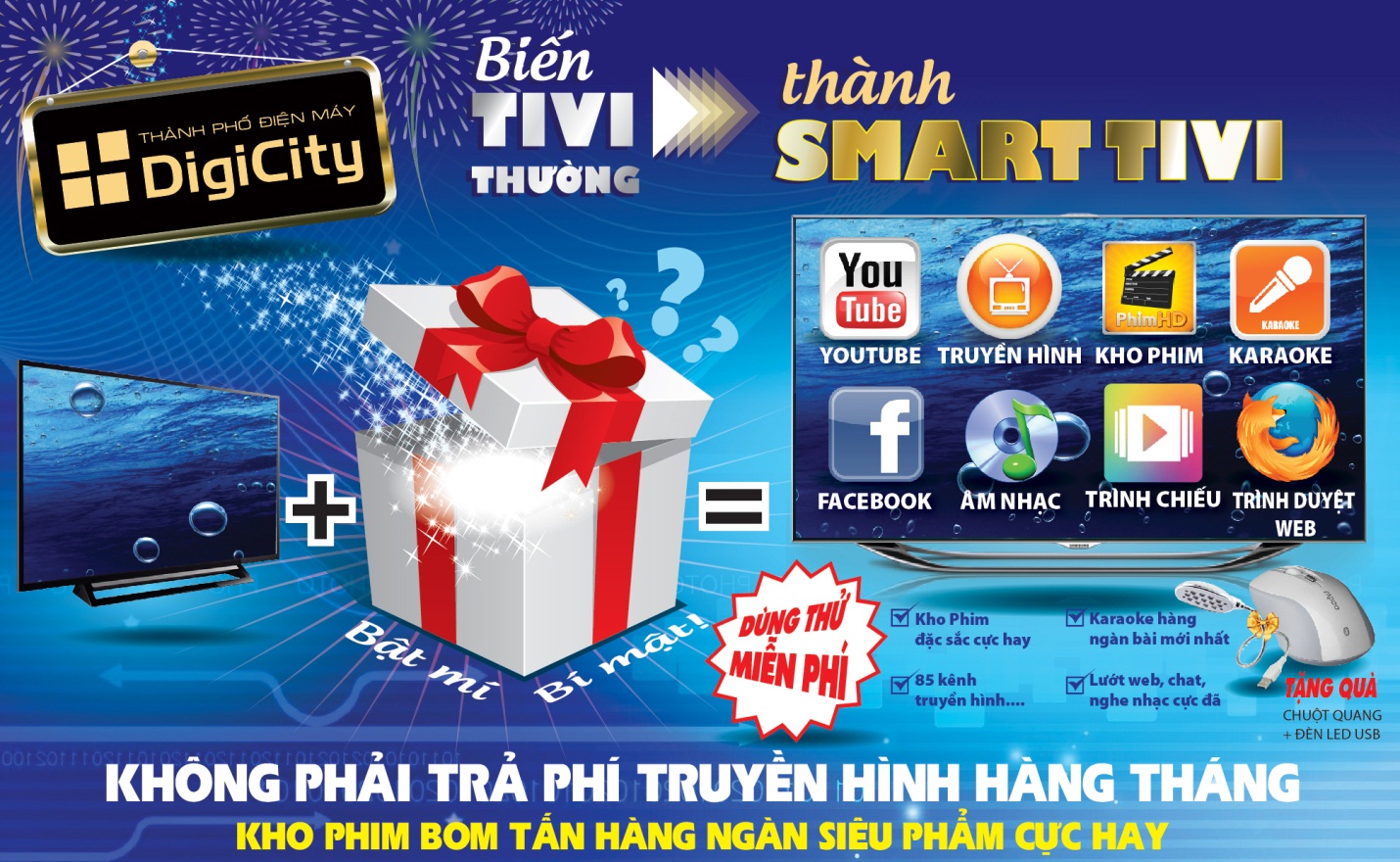 Phát sốt với hộp giải trí miễn phí kho phim khổng lồ