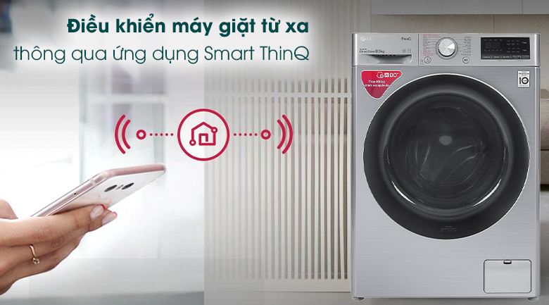Máy giặt kết nối app: Nhắc lịch giặt, báo lỗi từ xa