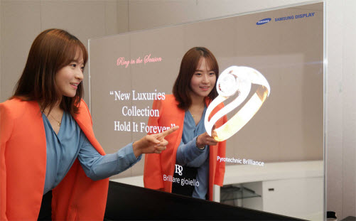 Samsung giới thiệu màn hình gương và oled trong suốt