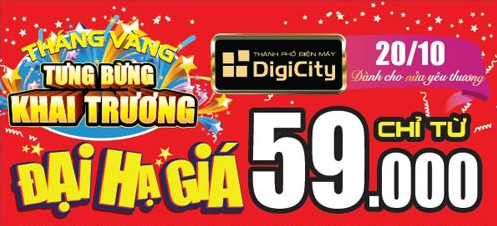 Đại hạ giá hàng hiệu lớn nhất chỉ từ 59,000 cực sốc tại DigiCity.