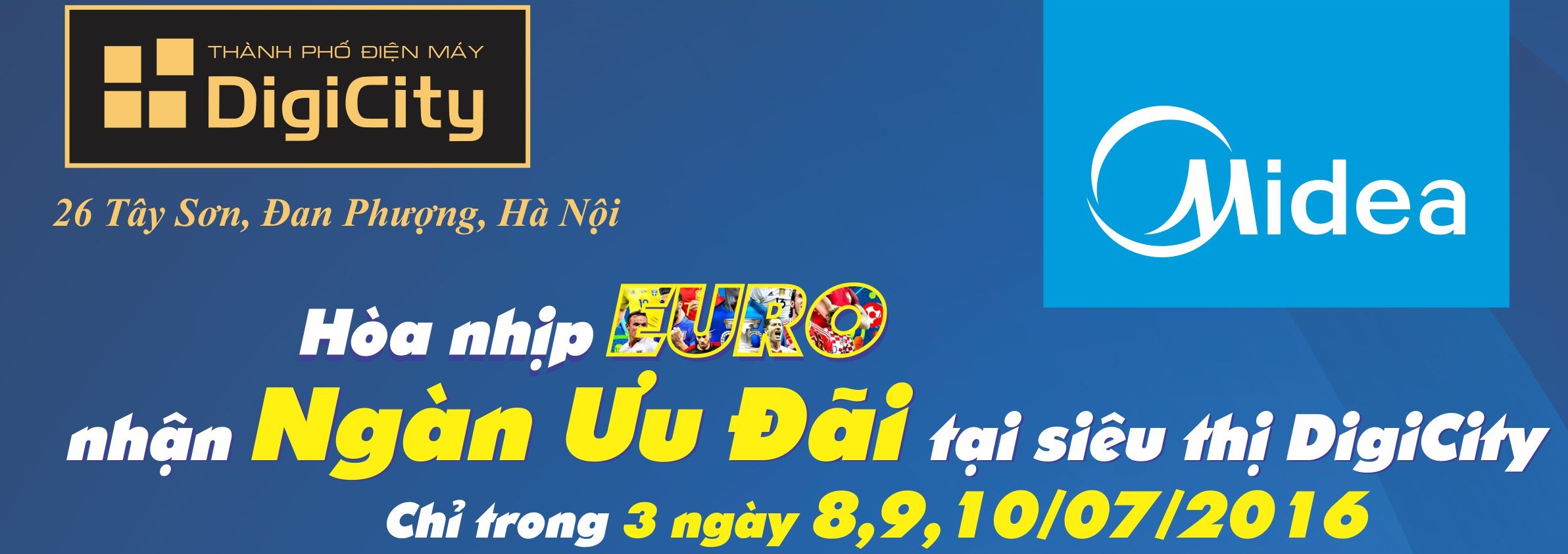 Midea khuyến mại lớn giải nhiệt Euro tại DigiCity