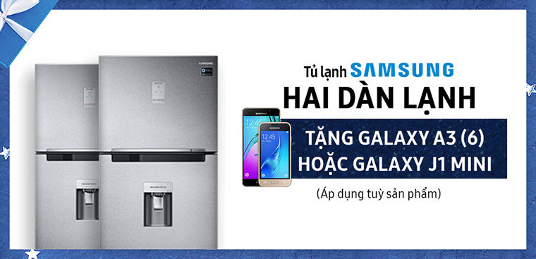Tặng ngay điện thoại Samsung khi mua tủ lạnh Samsung Twin Cooling Plus