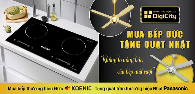 Mua bếp tặng quạt trần Panasonic