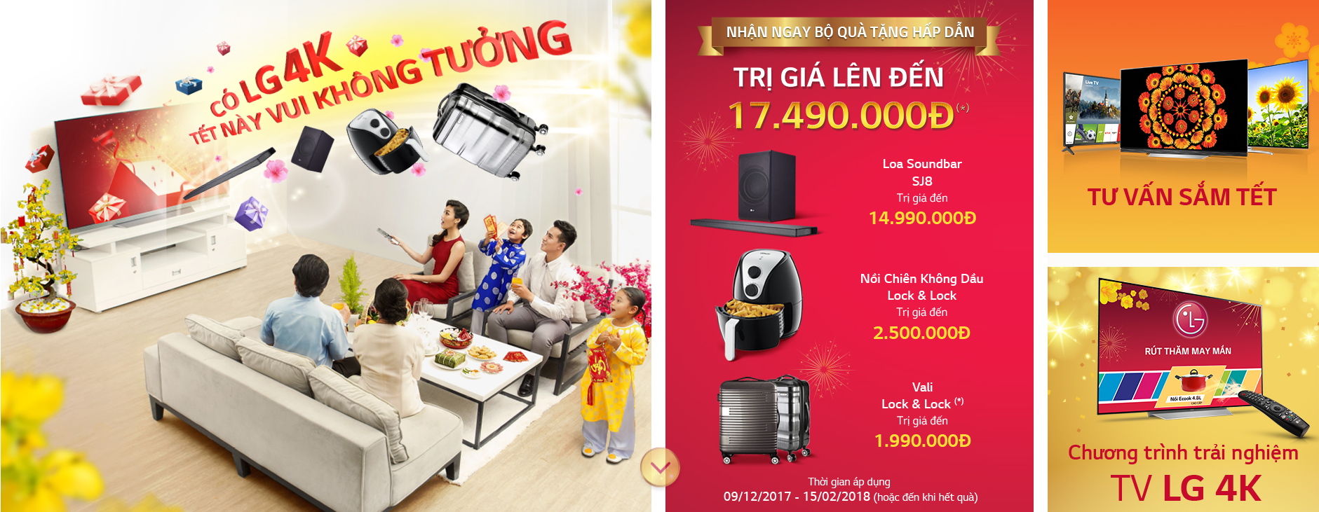 Chương trình khuyến mãi tết 2018