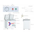 Tủ đông Sanaky VH-2899W3 inverter 220 lít 2 ngăn đông mát