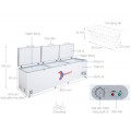 Tủ đông Sanaky Inverter 1143.5 lít VH-1399HY3