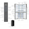 Tủ lạnh Aqua Inverter 456 lít Multi Door AQR-M525XA(FB)