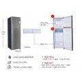 Tủ lạnh Sharp Inverter 253 lít SJ-X281E-SL