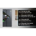 Tủ lạnh Aqua Inverter 646 lít Side By Side AQR-S682XA(SLB)