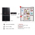 Tủ lạnh Multi Door Mitsubishi Electric Inverter 580 lít MR-LA72ER-GBK-V Đen