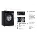 Máy giặt Aqua Inverter 9 kg AQD-A902J.BK
