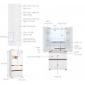 Tủ lạnh Toshiba Inverter 533 lít Japandi Multi Door GR-RF690WI-PGV(67)