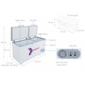 Tủ đông Sanaky VH-6699HY3 Inverter 530 lít 1 ngăn đông