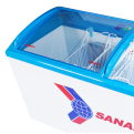Tủ đông Sanaky VH-6899K, 437 lít, 1 ngăn đông, dàn đồng, nắp kính lùa