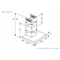 Máy hút mùi áp tường Bosch DWB67BK61T