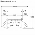 TỦ LẠNH 4 CÁNH BOSCH KFD96APEA SERIE 6 574 LÍT