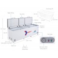 Tủ đông Sanaky 900 lít VH-1199HY