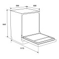 Máy rửa bát 14 bộ Hafele HDW-F602TB 535.29.552