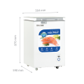 Tủ đông cánh kính Hòa Phát HPF AD6107.T1 107 lít