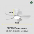 Quạt Trần Eurofan ERF650T 73cm Trắng