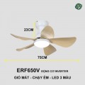 Quạt Trần Eurofan ERF650T 73cm Nâu Sáng