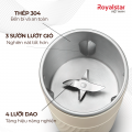 Máy làm sữa hạt cầm tay mini Royalstar 300W đa năng, xay mịn và giữ ấm