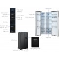 Tủ lạnh Hisense Inverter 550 lít Side By Side RS708N4EBND