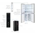 Tủ lạnh Sharp Inverter Multi Door 421 lít SJ-FXP510VG-BK