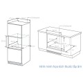 Lò nướng âm Comfee CO-AC70KB 70 lít