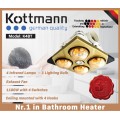 Đèn sưởi 4 bóng Kottmann K4BT 1180W