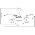 Quạt trần KAIYOKUKAN TOYA-214-ORB 4 cánh DC LED 36W