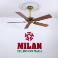 Quạt trần 5 cánh gỗ Milan FY503-KĐ động cơ DC 60W