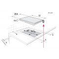 Bếp hồng ngoại ba Brandt TV1021B