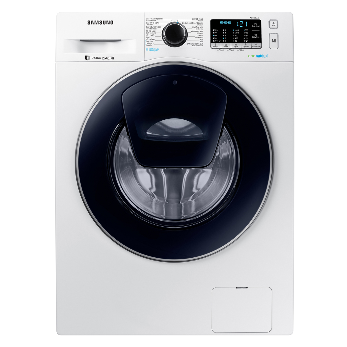 Máy giặt 9 Kg Samsung Addwash WW90K54E0UW/SV hơi nước