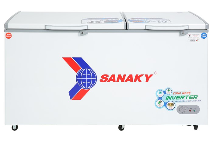 Tủ đông sanaky VH-6699W3, inverter 485 lít, 2 ngăn đông, mát