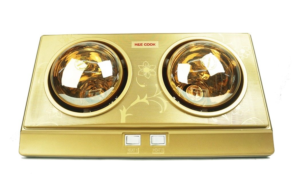 Đèn sưởi nhà tắm H&E COOK 2 bóng HE02Ð