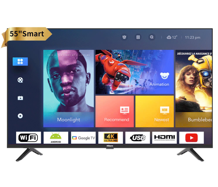 Android TV Hikers 55 inch 4K HK55A500UA 1.5G Ram 8G Rom