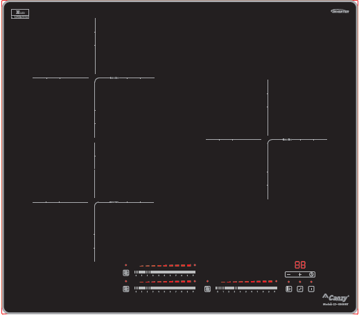 Bếp Từ Ba Inverter Canzy CZ-656HNT 6600W