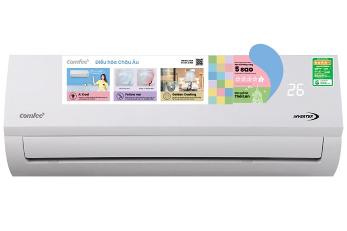 Điều hòa Comfee 1 chiều Inverter 27000 BTU CFS-28VAFF-V