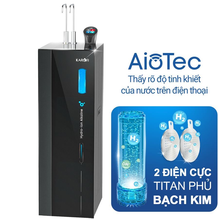 Máy lọc nước nóng lạnh nguội Karofi KAE-S86 12 lõi