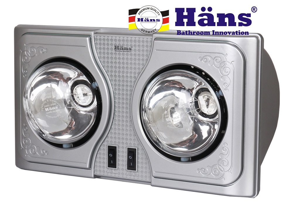 Đèn sưởi 2 bóng treo tường Häns H2B