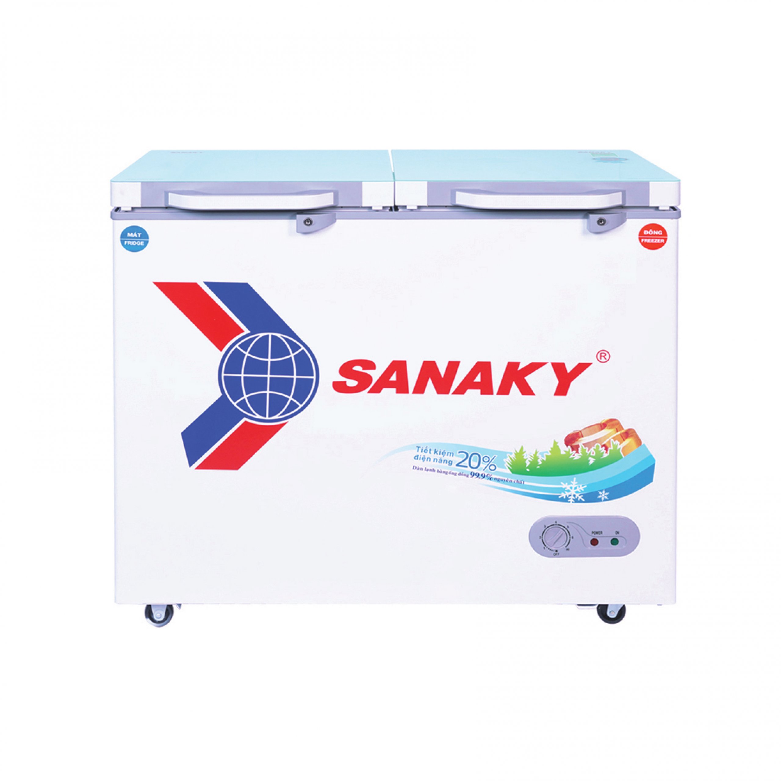 Tủ đông mát Sanaky VH-2599W2KD 195 lít