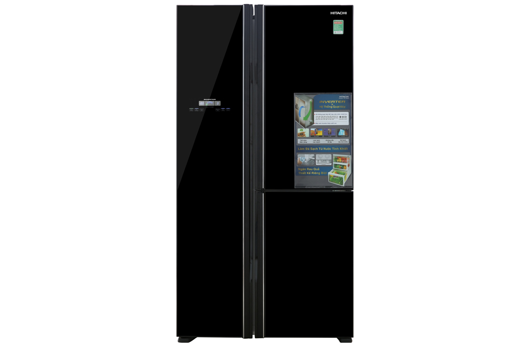 Tủ lạnh Hitachi Side by Side Inverter 600 lít R-FM800PGV2 GBK